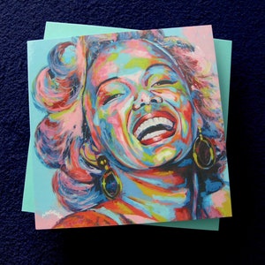 Blank Marilyn Monroe Greeting Card -  Christmas Birthday Card