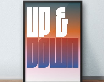 Retro Graphic Art Print - 70s Vintage Poster Art Print