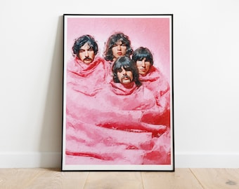 Pink Floyd Art Print - British Rock Music Poster Art Print