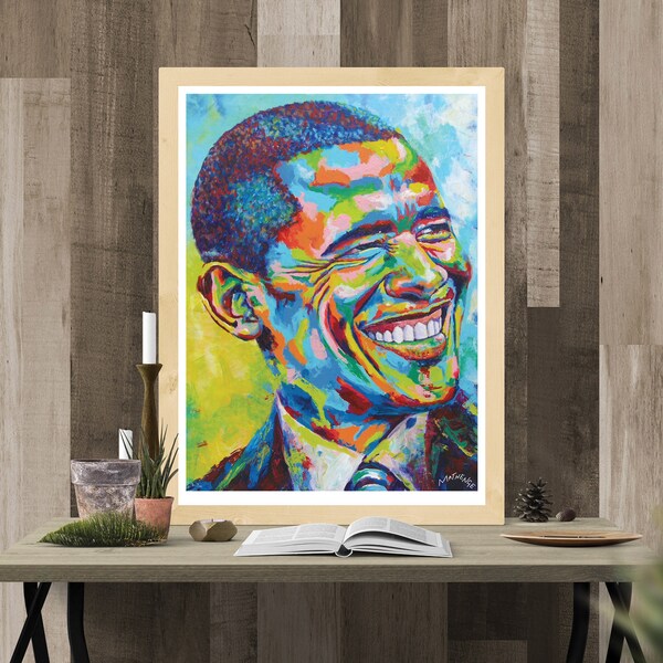 Barack Obama Art Print -  USA President Poster Pop Art Print