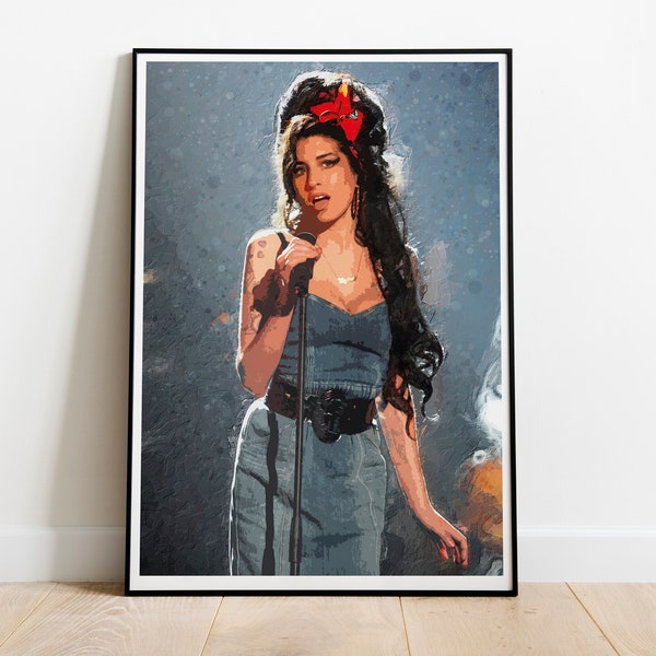 Amy Winehouse Art Print - Jazz Soul Music Poster Art Print