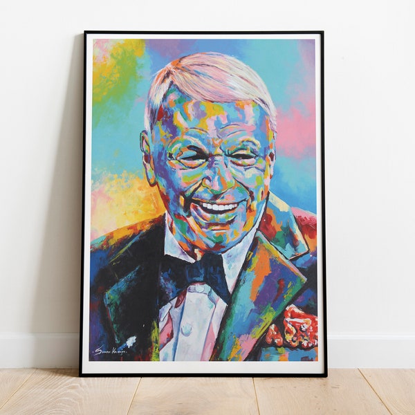 Frank Sinatra Art Print -  Colourful Pop Music Poster Art Print