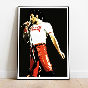 Freddie Mercury Art Print - Queen Rock Music Poster Art Print