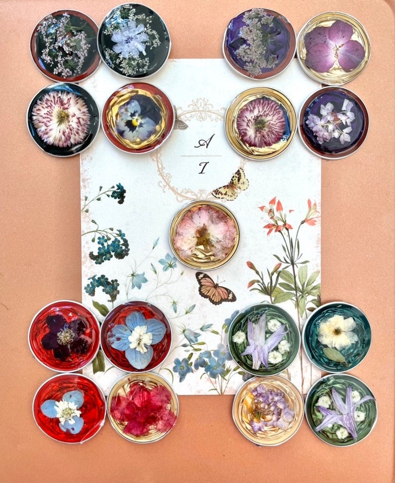 Pressed Flower Made From Real Flowers and Upcycled Etsy