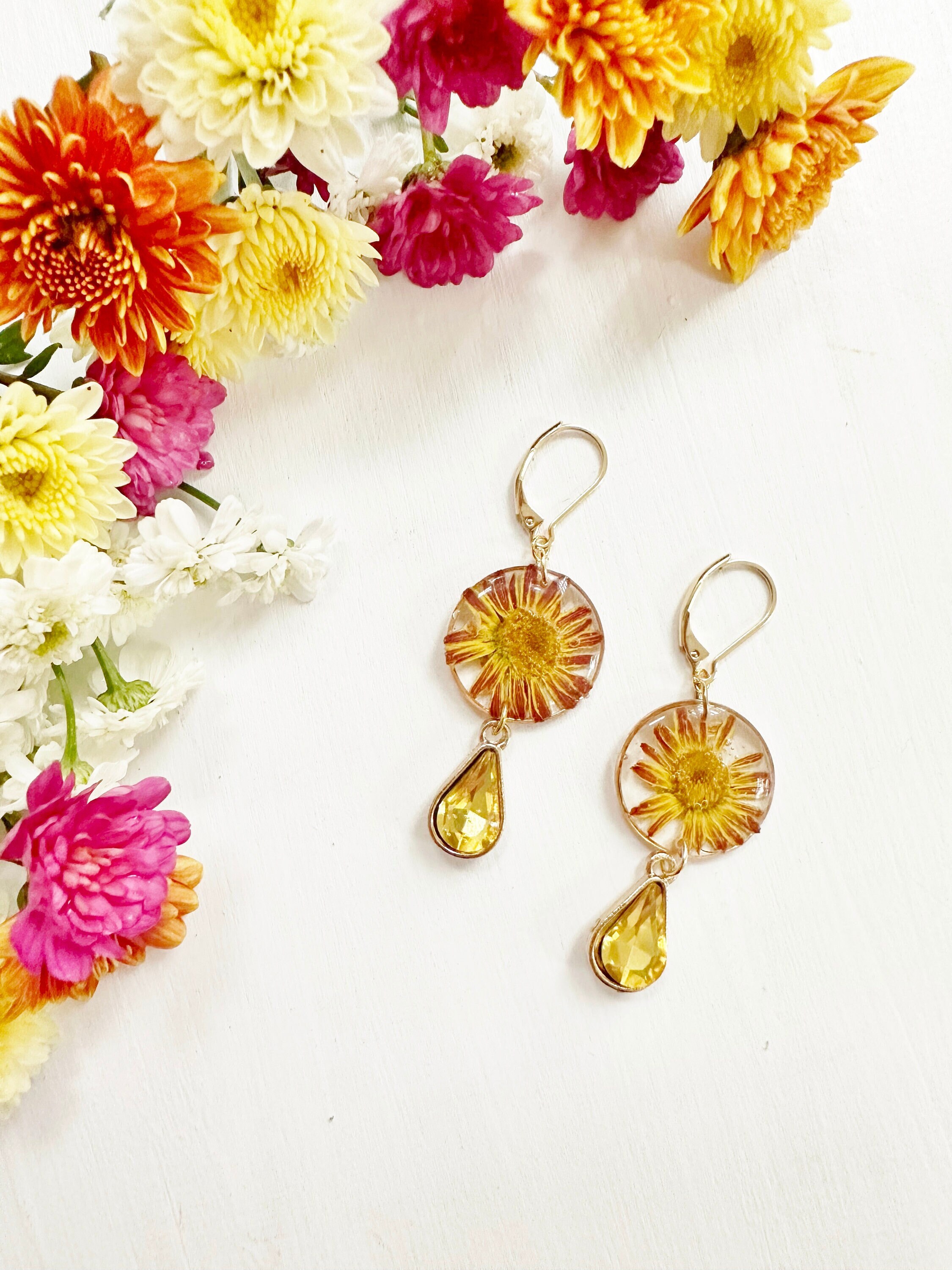 Chrysanthemum Earring Etsy Singapore