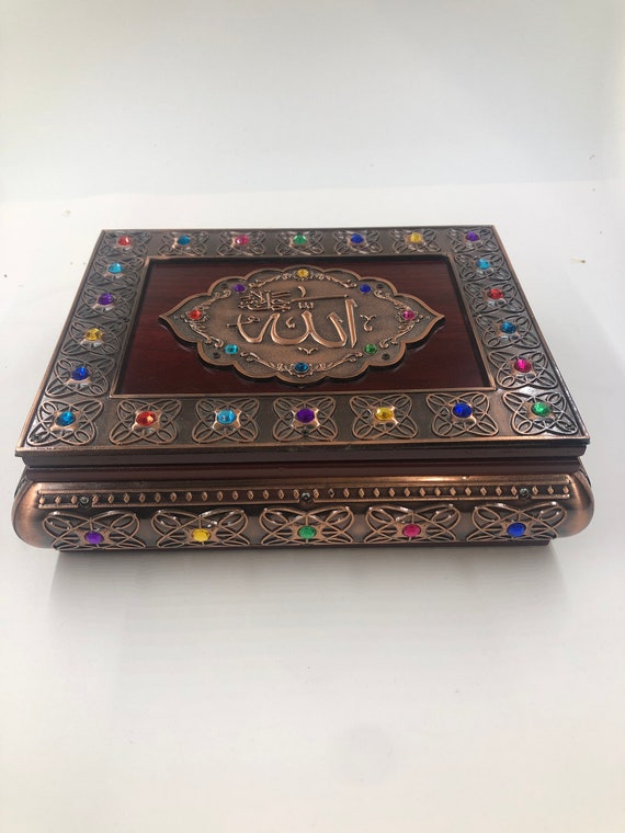 Personalized Luxury Quran Set Wooden Quran Box Set Islamic Etsy