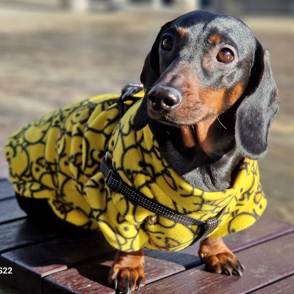 40 patterns dachshund fleece jumper