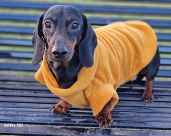 32 colours dachshund fleece jumper