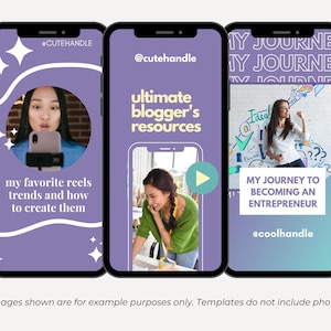 Instagram Story Templates and Reel Covers Canva Template | Instagram Stories Ideas for Instagram Reels Thumbnail | Social Media Template