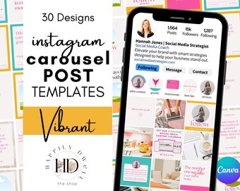 Instagram Carousel Post | Instagram Template | Canva Template | Social ...