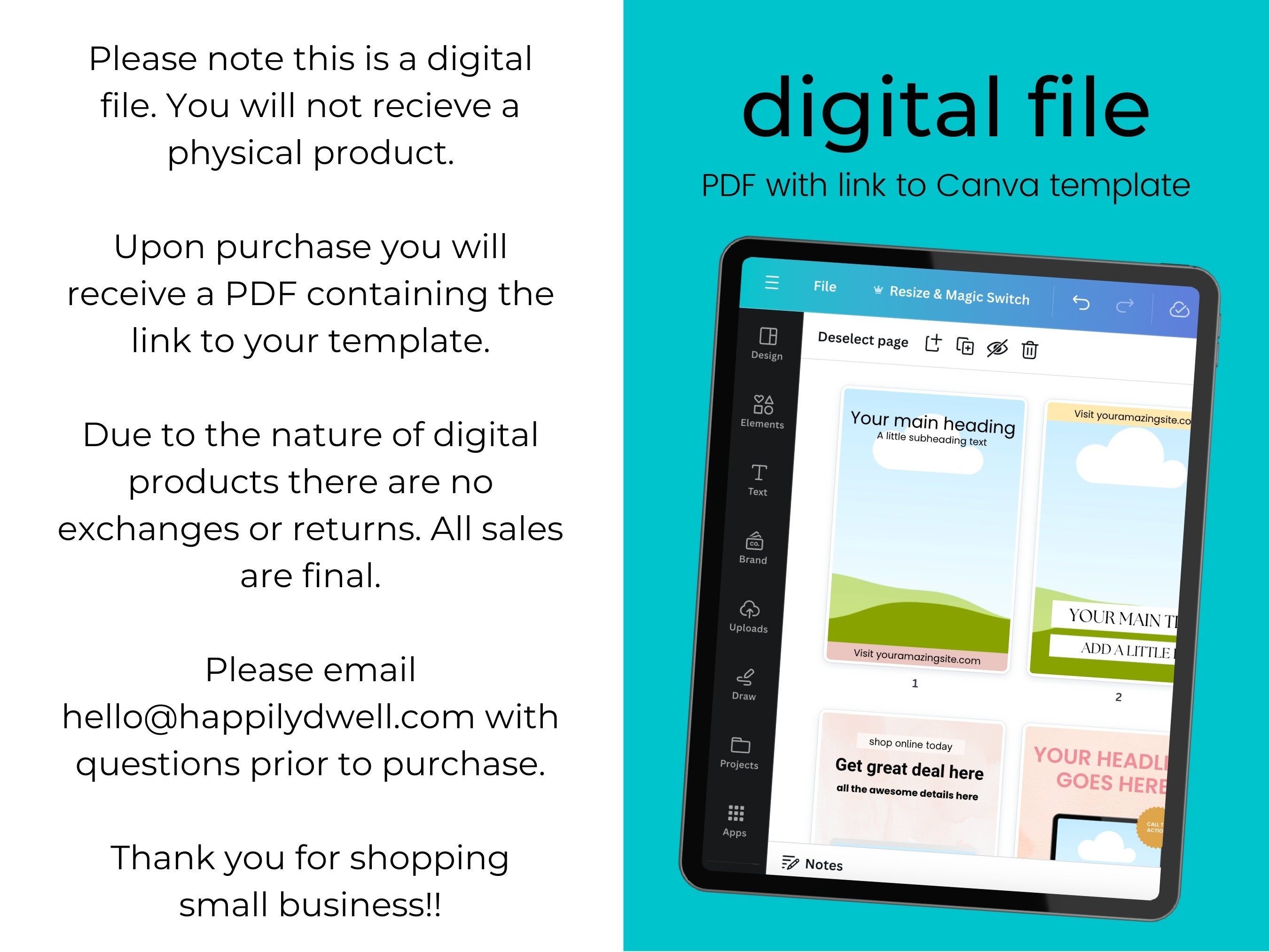 Vibrant Instagram Carousel Canva Template: 30 Editable Posts (digital ...