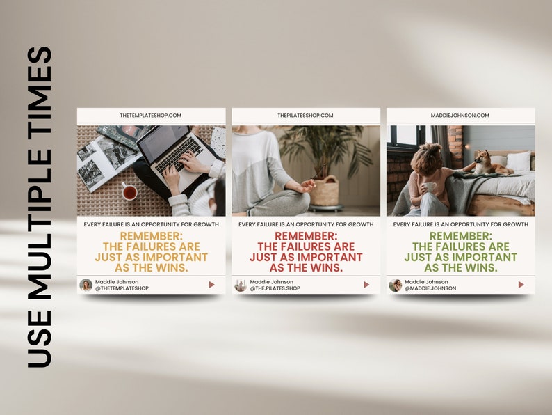 Canva Instagram Carousel Template: Editable Social Media Posts (digital ...