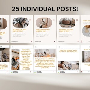 Canva Instagram Carousel Template: Editable Social Media Posts (digital ...