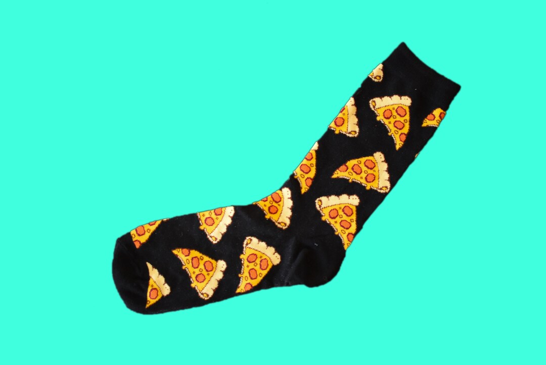 Pizza Socks Fast Food Socks Pizza Lover Socks Mismatched Etsy Canada