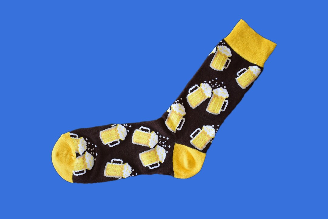 Beer Socks Beer Mug Socks unisex Pattern Socks Funny Etsy