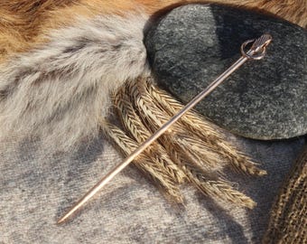 Robe needle ring head needle ring needle 700 - 1100 AD. Viking ring needle bronze needle reenactment hairpin hairpin pin needle RN0