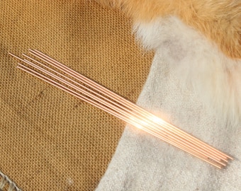 Bronze rods 8 pieces 2.5 mm x 250 mm Bronze rod hard Bronze wire Bronze round material hard