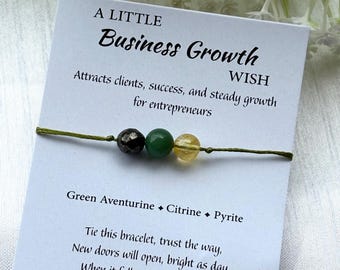 Abundance Bracelet | Wealth & Success Crystal Bracelet | Business Growth Bracelet