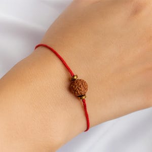 Rudraksha Bracelet, 5 mukhi Rudraksha Adjustable Bracelet, prayer Beads