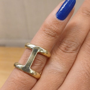 Sterling Silver Dip Joint Splint Ring: Arthritis Support
