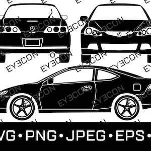 RSX Car Vector Cricut Silhouette File svg jpeg png pdf eps dxf ai