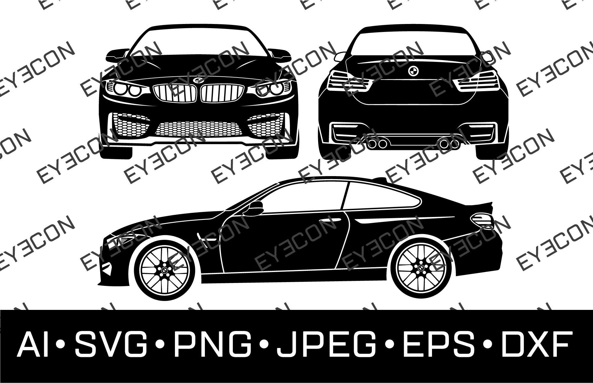 BMW M SERIES Vector Cricut Silhouette File Ai Svg Pdf Eps Dxf Jpeg Png