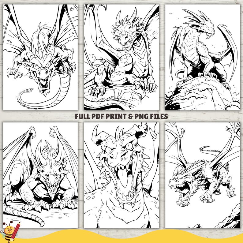 Dnd Dragons Coloring Pages, Dragon Coloring Book, Dungeons and Dragons ...