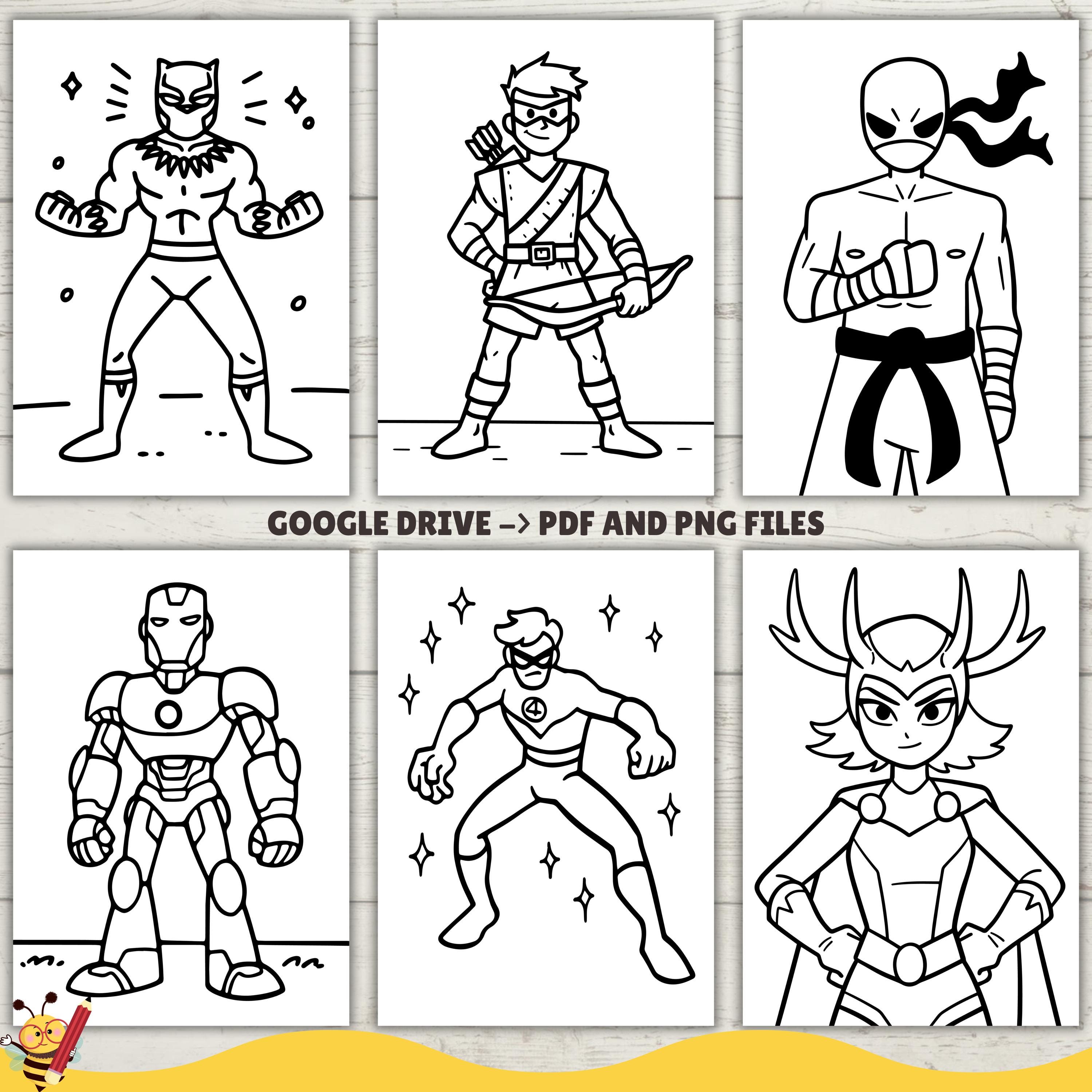 Rivals Heroes Coloring Book, Heroes Coloring Pages, Coloring Sheets ...