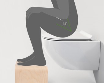 Tabouret physiologique de toilette éco-responsable - Made in