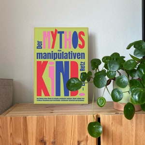 Der Mythos vom manipulativen Kind A3 Poster Typo Poster Typographie Grafikdesign Posterdesign Grafik Grafik Design Print Bild 8