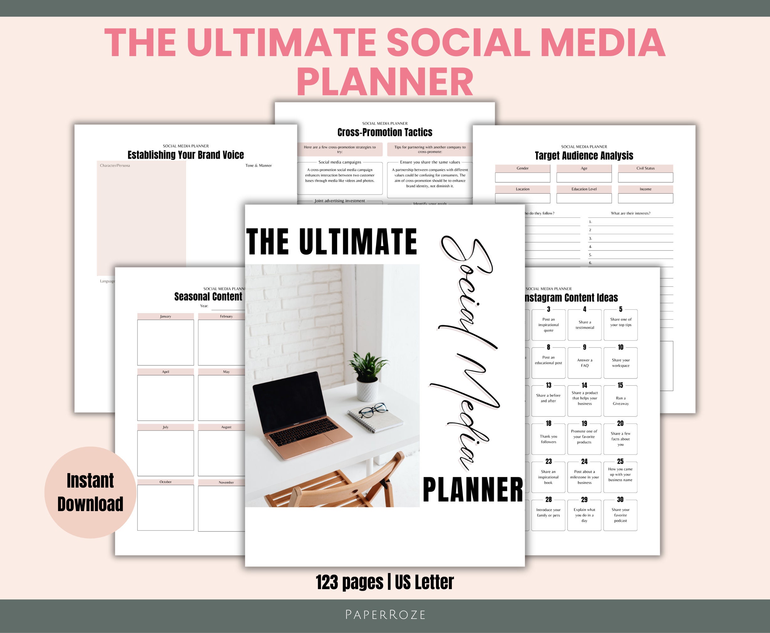 The Ultimate Social Media Planner 2024 2026, Entrepreneur Business