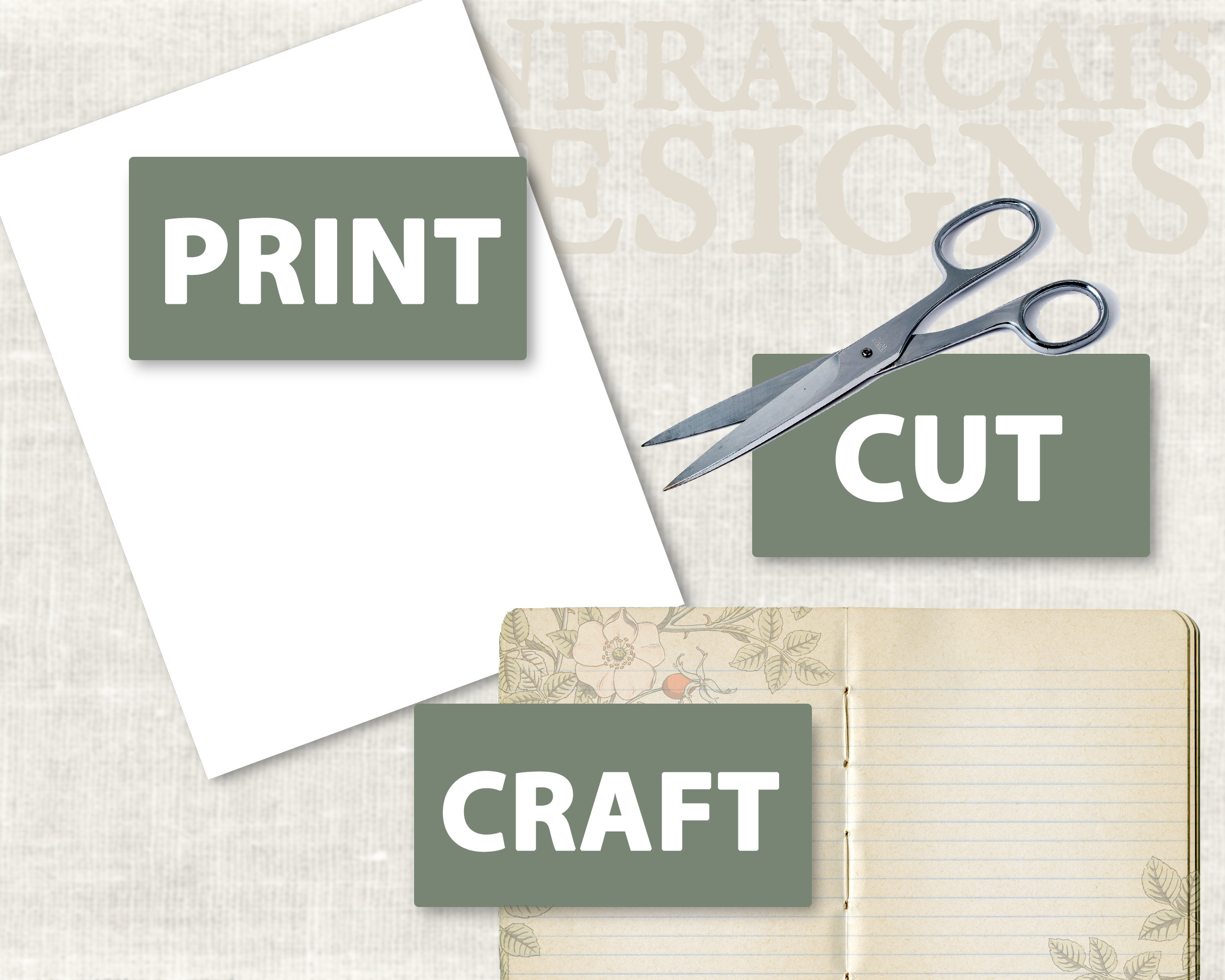 12 Vintage Postcard Printables Digital Download Postcard - Etsy