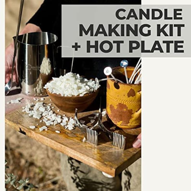 Deluxe Candle Making Kit With Wax Melter Hot Plate for DIY Etsy