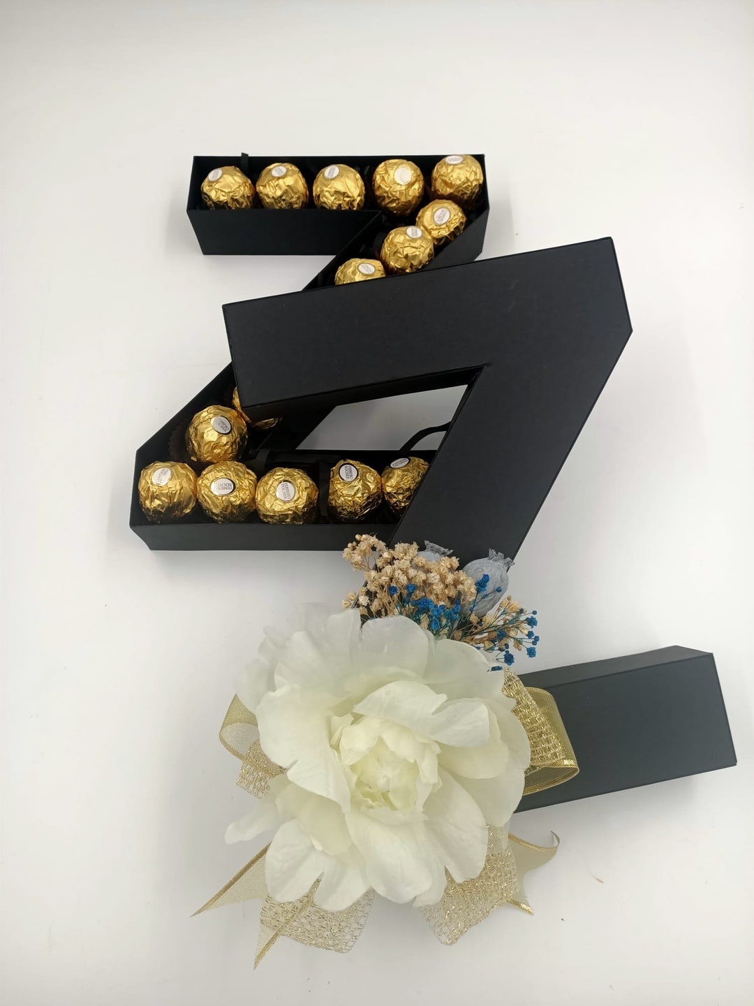 Letter Shaped Empty Gift Box Letter Shaped Personalized Etsy