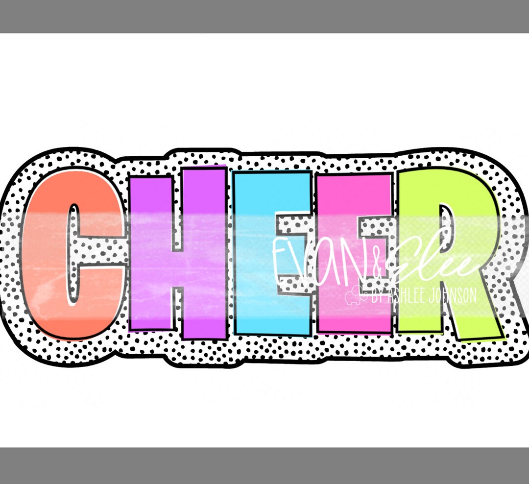 Colorful Trending Cheer Image PNG File - Etsy