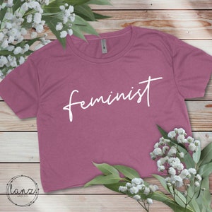 Feminist Crop Top Cropped Tee T-Shirt