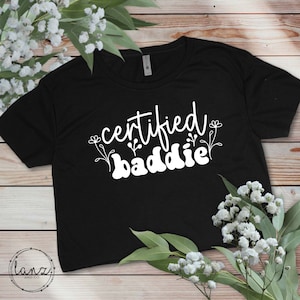 Certified Baddie Crop Top Cropped Tee T-Shirt