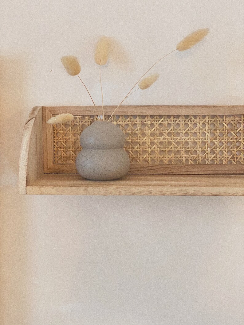 Rattan Cane Shelf Wall Decor Etsy UK
