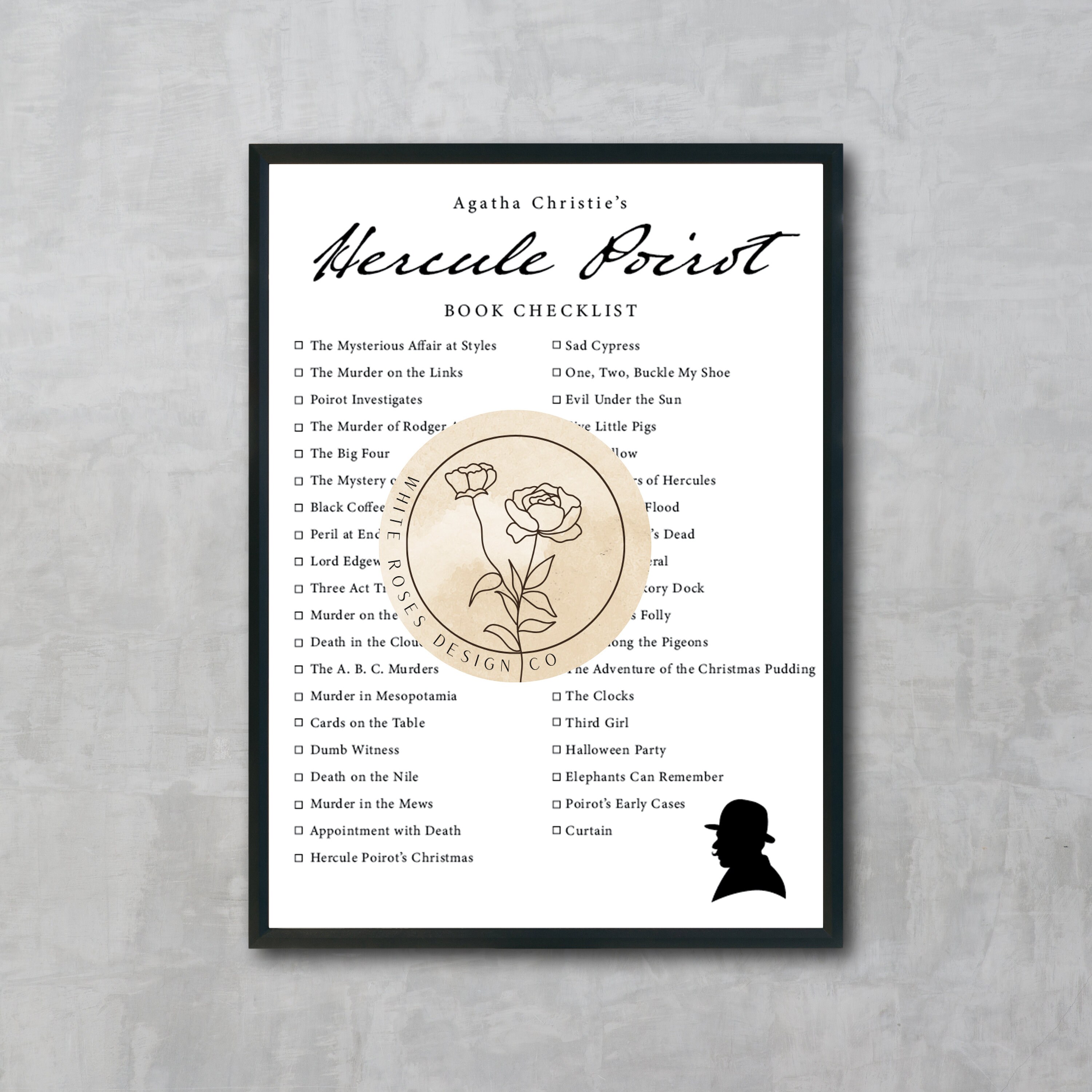 Agatha Christie Book Checklist - Etsy