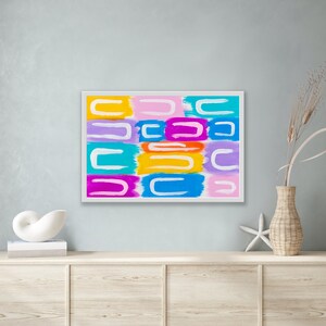 Buscafortunas, Pintura mural, Abstracción acrílica, hecho a mano, LiLoByLiLo