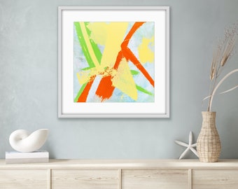 Spring, acrylic abstract, real art, LiLoByLiLo