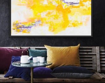 Sunny day, real art, large wall painting, LiLoByLiLo