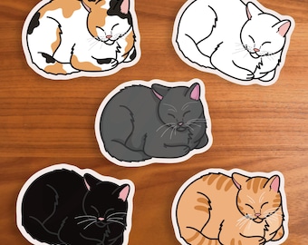 Cat Loaf Sticker | Cute Chonky Cat Decal for Laptops