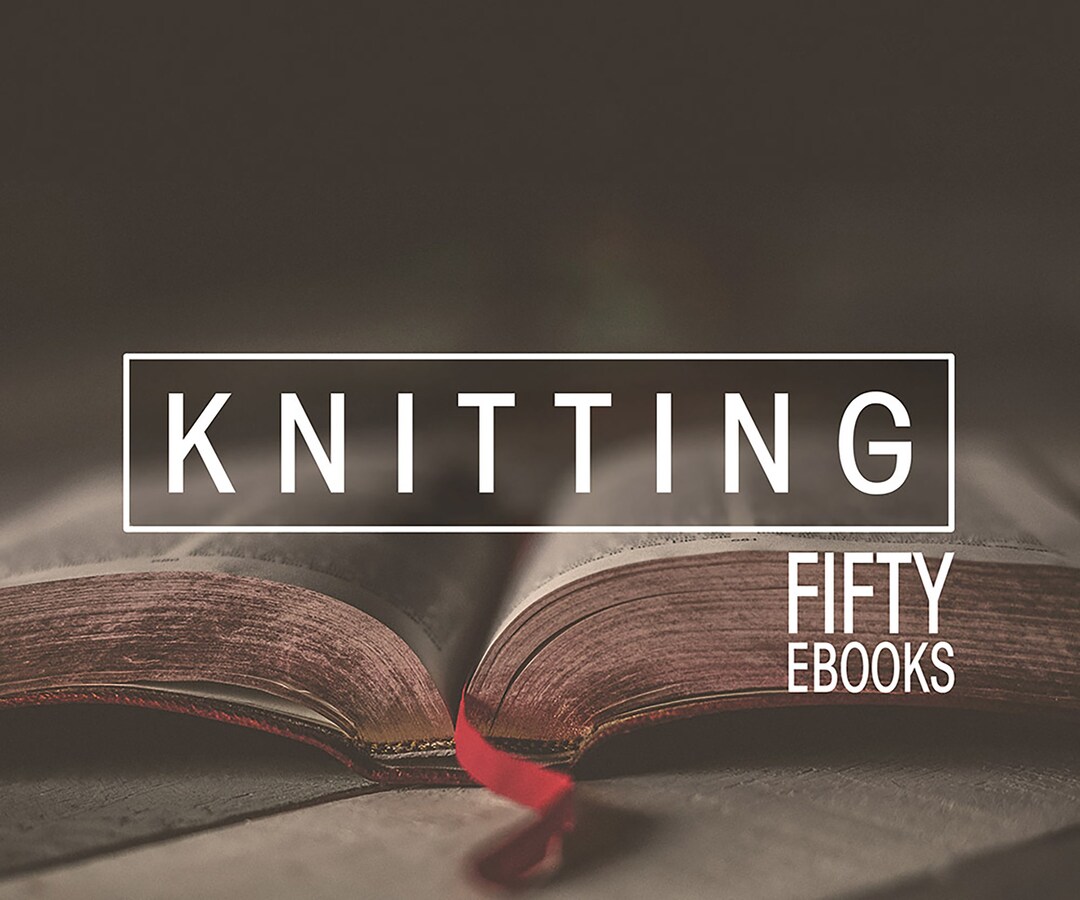 Knitting Book Collection Digital Download Patterns Needlework Crochet