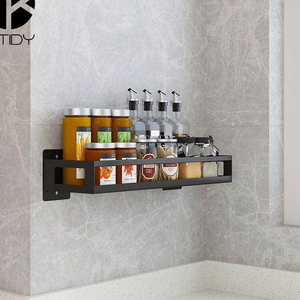 Wall Mounted Spice Rack - Organize Your Spices, Sauces, Seasonings in Your Kitchen