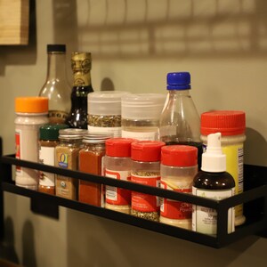 Wall Mounted Spice Rack Organize Your Spices, Sauces, Seasonings in Your Kitchen image 2
