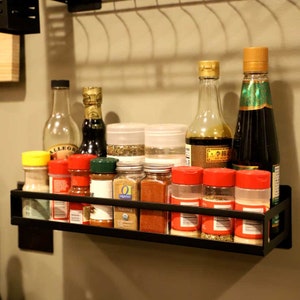 Wall Mounted Spice Rack Organize Your Spices, Sauces, Seasonings in Your Kitchen image 4