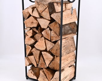 Kaminholzständer Kamin-Holz-Regal Holzscheitregal Metall Holzlagerung