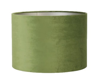 Abat-jour cylindre VELOUR de Light & Living Ø40x30 cm vert