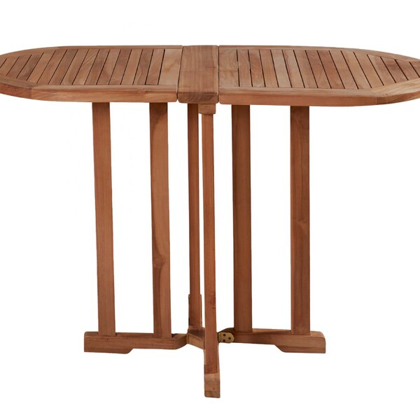 Butterfly Table table de balcon table pliante table de jardin teck marron